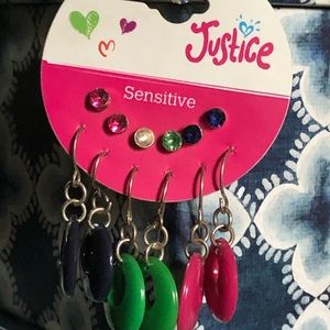 Lot of girls’ Justice earrings